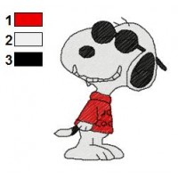 Snoopy Embroidery Design 4